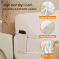 Memory foam bed pillows rail